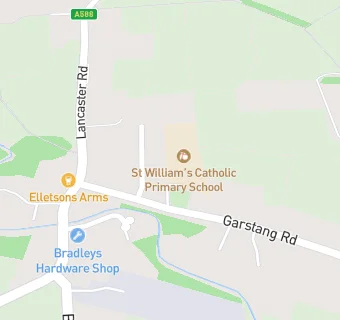 map for St William's Catholic Primary School, Pilling