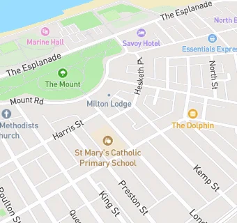 map for St Mary's Catholic Primary School, Fleetwood