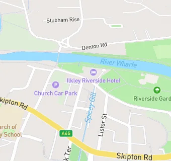 map for Ilkley Riverside Hotel