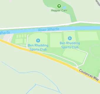 map for Ben Rhydding Sports Club