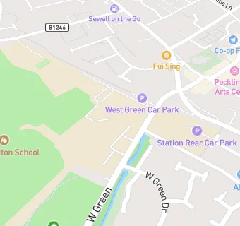 map for Pocklington School