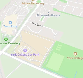 map for Ashfields - York College