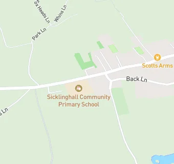 map for Sicklinghall Community Primary School