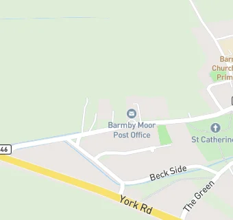 map for Barmby Moor Post Office