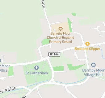 map for Barmby Moor CE Primary School