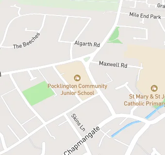 map for Pocklington Junior School