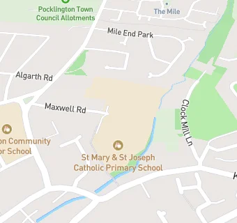 map for Pocklington Church of England Voluntary Controlled Infant School