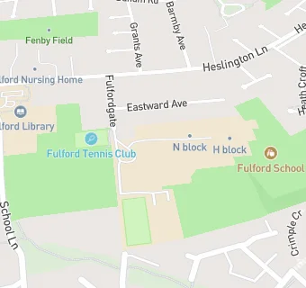 map for North Yorkshire County Caterers at Fulford School