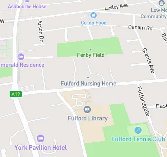 map for Fulford Nursing Home