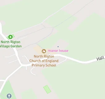 map for North Rigton Church of England Primary School