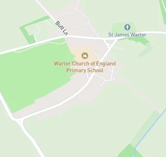 map for Warter C. E. Primary School