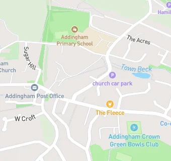 map for Addingham Middle School