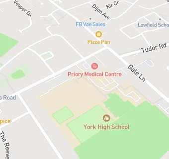 map for York High School