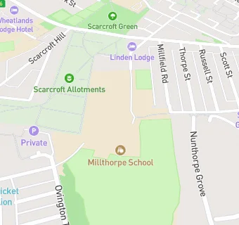 map for Millthorpe School