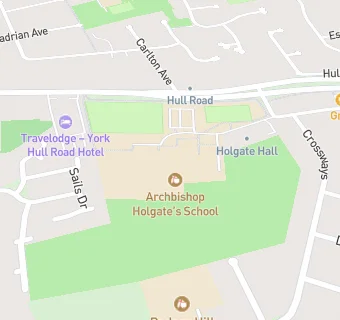 map for Archbishop Holgate's School, A Church of England Academy