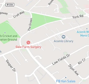 map for Acomb Methodist Church