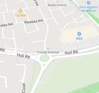 map for Inner Space Stations – Hull Road Service Station