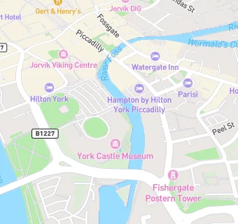 map for York Castle Museum Cafe