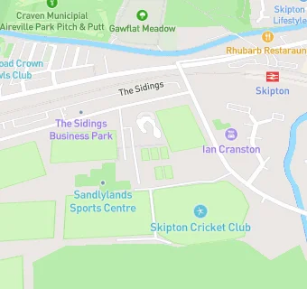 map for Skipton Rugby Union Football Club