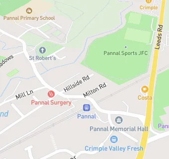 map for Pannal Dental Clinic