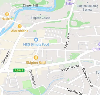 map for Skipton Step Into Action (Wellbeing Hub \& Cafe)