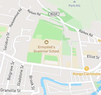 map for Ermysteds Grammar School