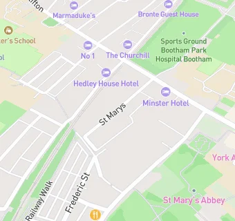 map for 23 St Marys Guest House