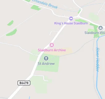 map for Slaidburn Brennands Endowed Primary School