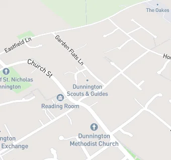 map for Dunnington Surgery