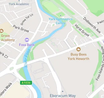 map for York Gym Shop