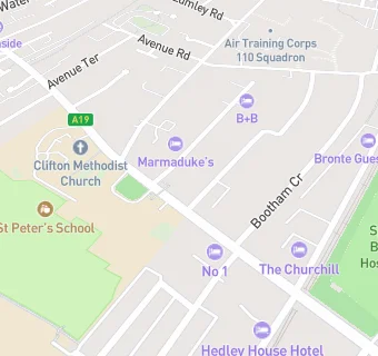 map for York Medical Group, 32 Clifton