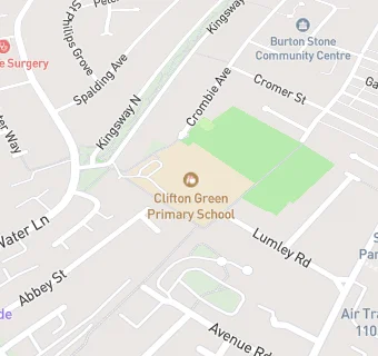 map for Clifton Green Primary School