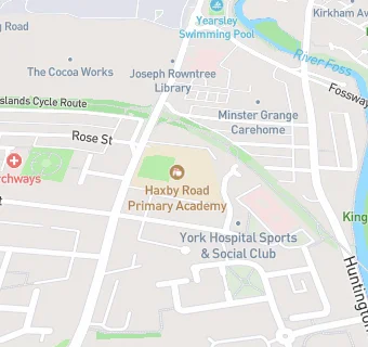 map for Haxby Road Primary Academy