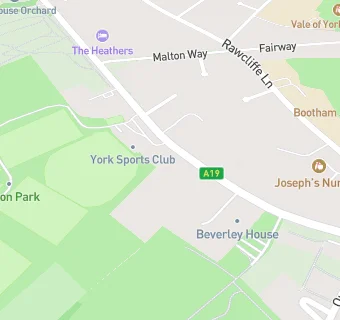 map for York Sports Club