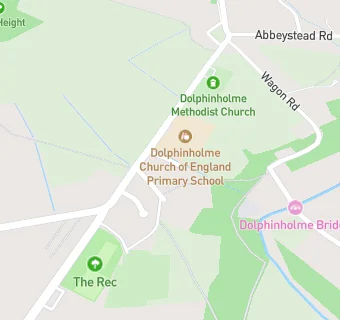 map for Dolphinholme C of E School