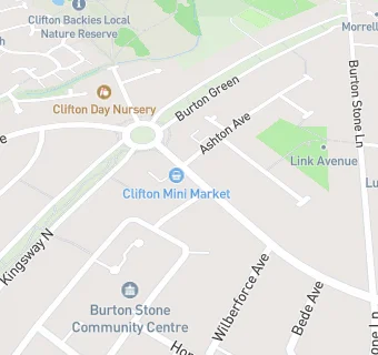 map for Clifton Chinese Takeaway