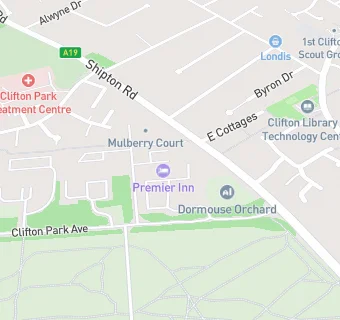 map for Premier Inn (York North)