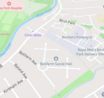 map for Bell Farm Social Hall