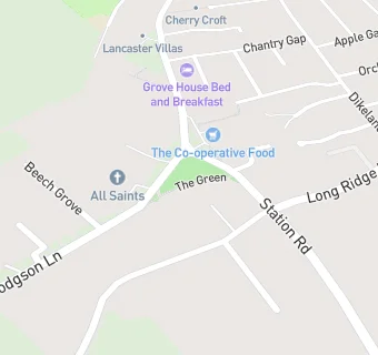 map for All Saints Church Hall