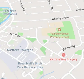 map for Victoria Way Surgery