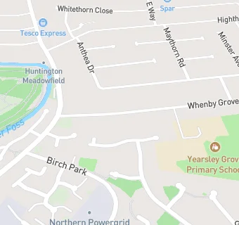 map for Yearsley Grove Primary School