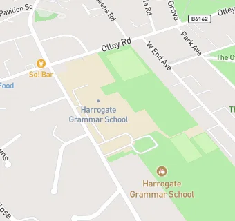 map for Harrogate Grammar School