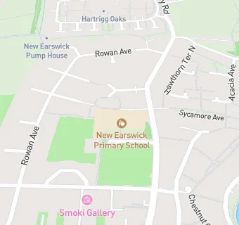 map for New Earswick Primary School