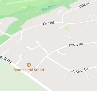 map for Brackenfield School