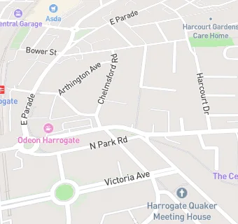 map for Harrogate Masonic Hall