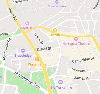 map for The Harrogate Hub