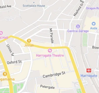 map for Harrogate Theatre