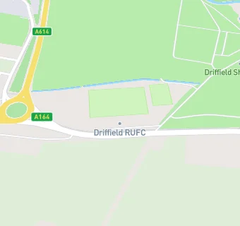 map for Driffield Rugby Club