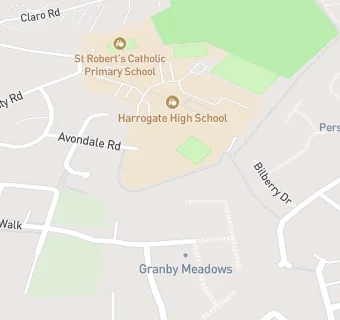 map for Harrogate High School