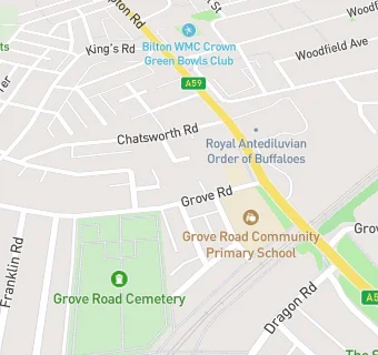 map for Harrogate, Grove Road Community Primary School